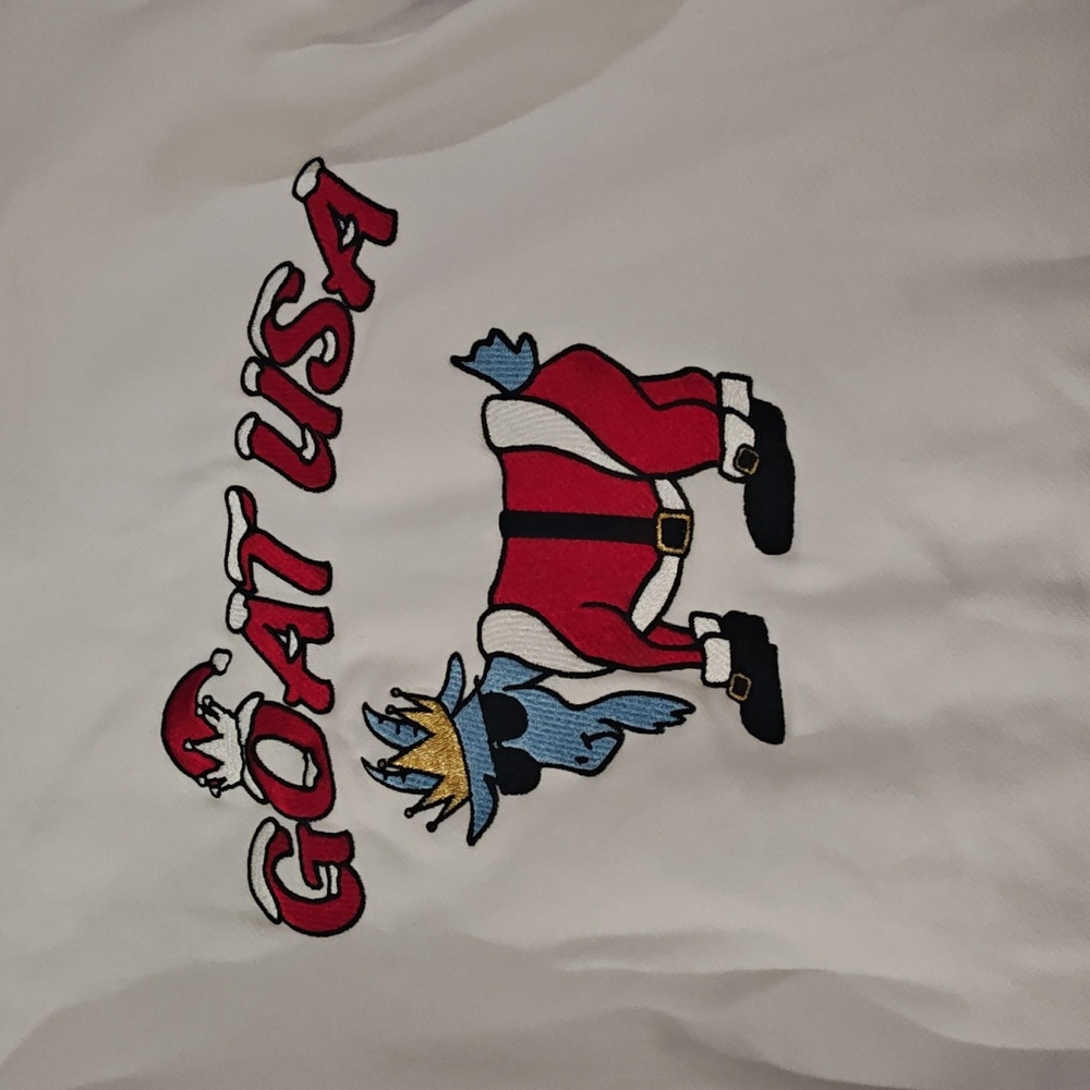 White Santa GOAT Hoodie